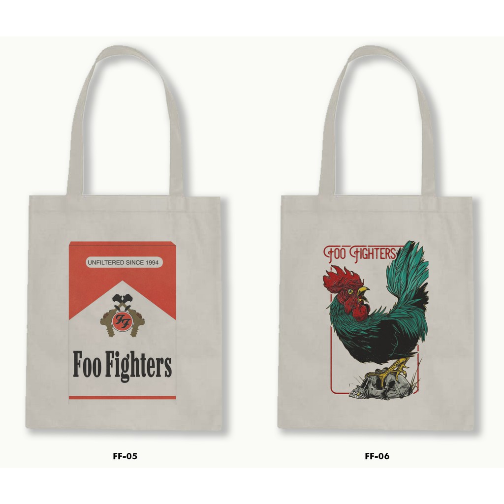 TOTE BAG BLACU-FOO FIGHTERS.01