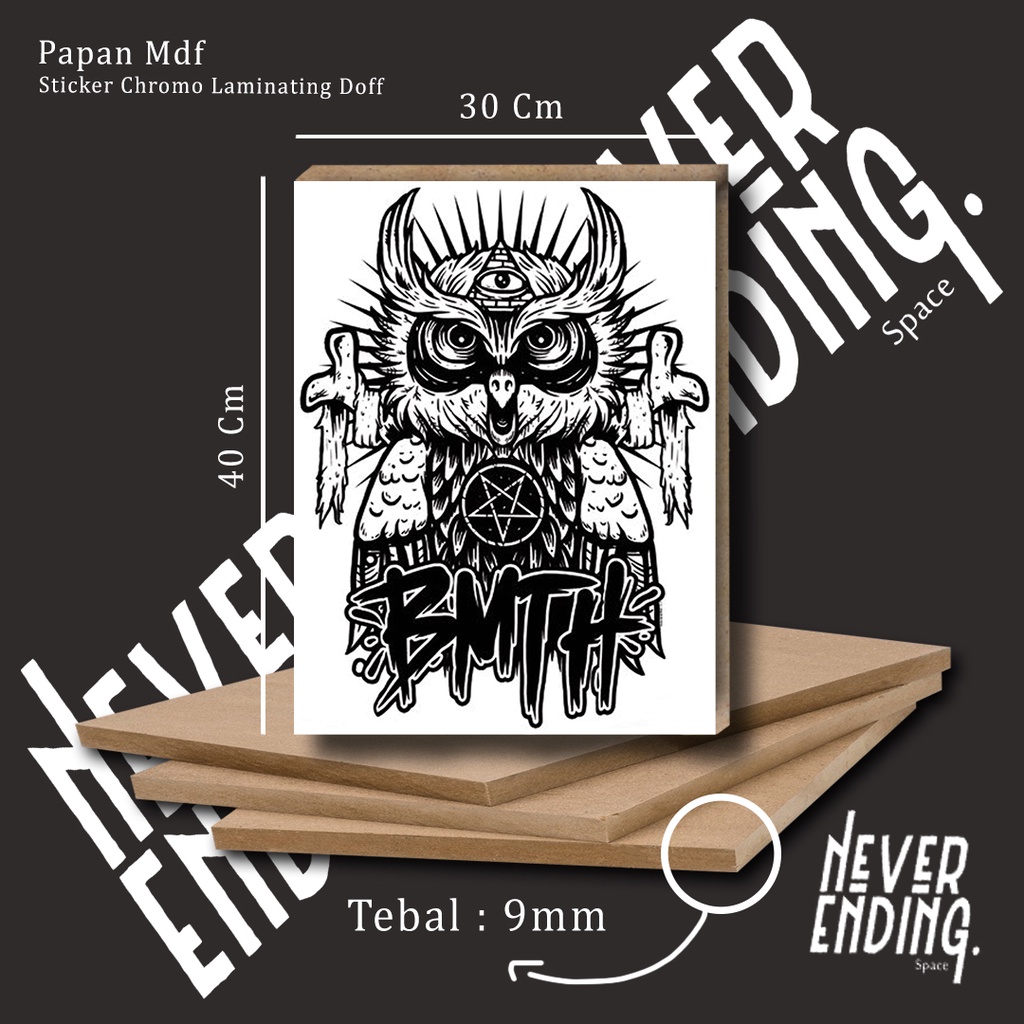 Poster Kayu Band Hiasan Dinding Band Walldecor Band Bmth Poster Band Pajangan Dinding K11| Mdf40x30