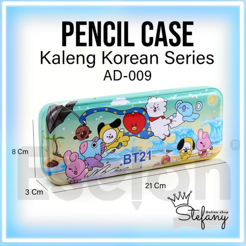 

kotak pensil kaleng korean series BT21