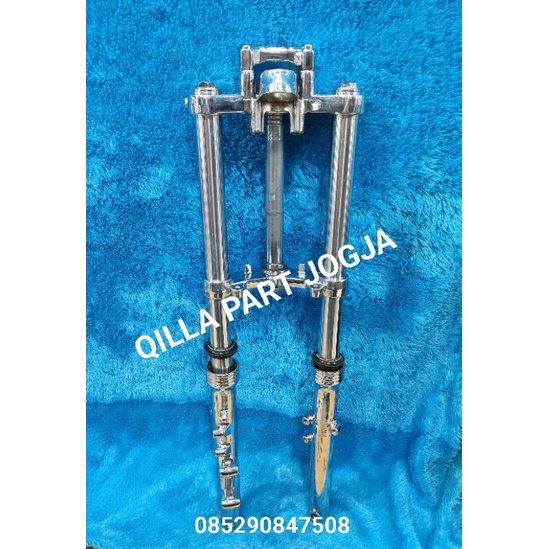 SHOCK SKOK SOK DEPAN NINJA FULL CROME PNP RX KING