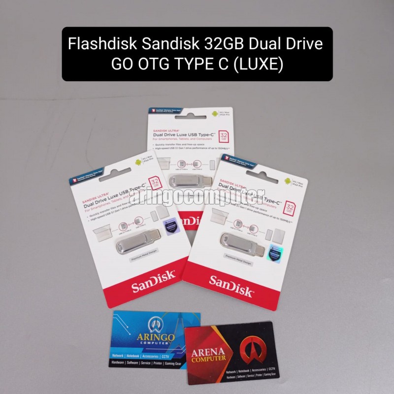 Flashdisk Sandisk 32GB Dual Drive GO OTG TYPE C (LUXE)