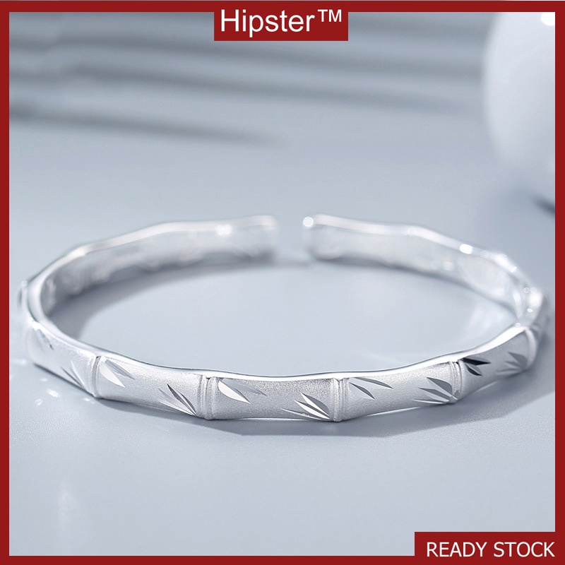 Popular Retro Classic Fashion Simple Bracelet Opening Silver Bracelet