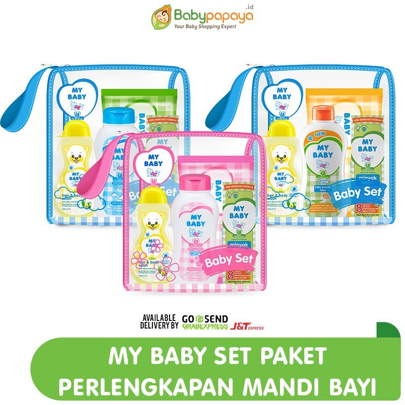 MY BABY Set (360g) 4 items - 1 Set Perlengkapan Mandi Bayi