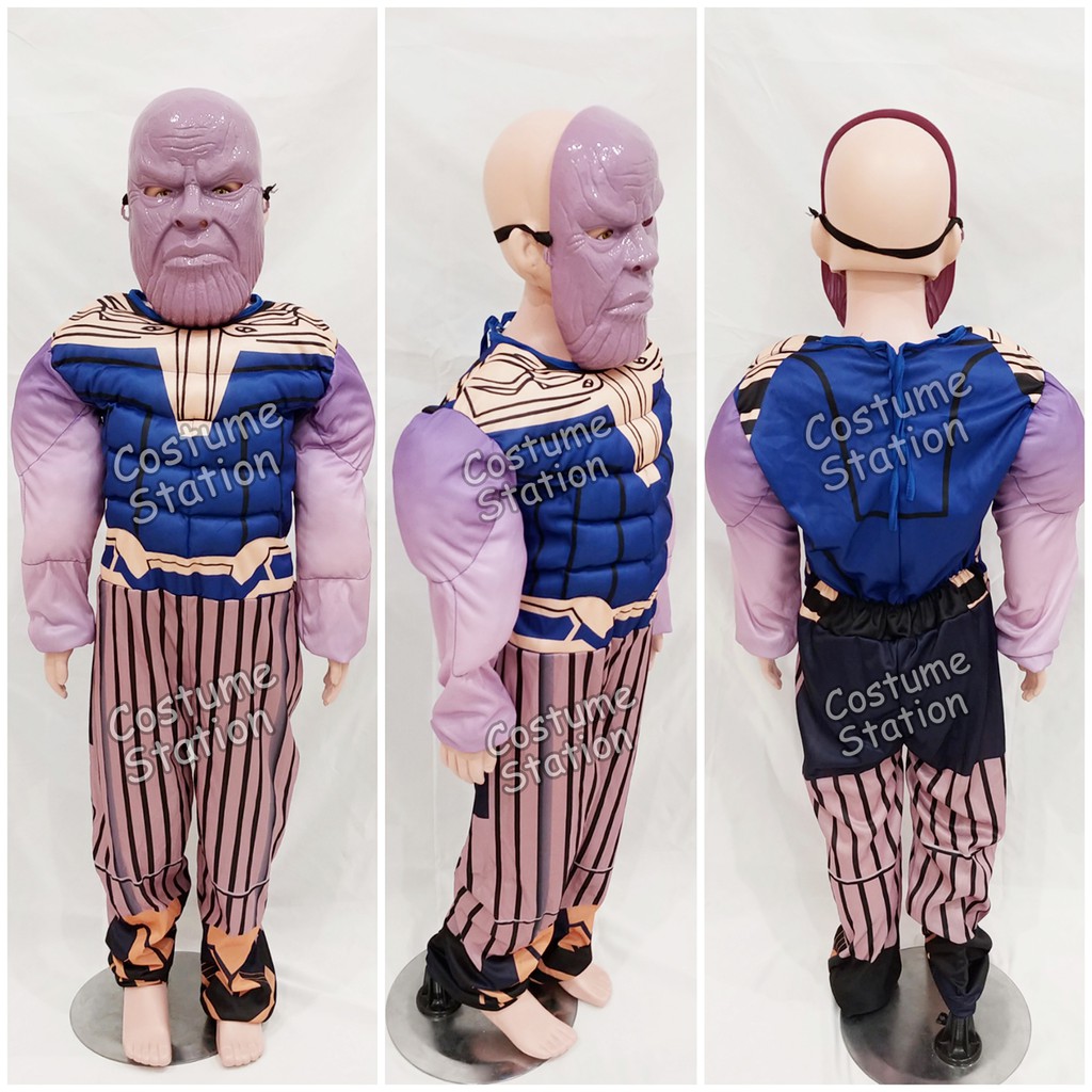 Kostum Supervillain Thanos / Costume Marvel Avengers Fortnite anak laki