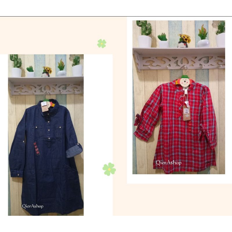 Atasan blouse kemeja tunik anak perempuan Lee cooper