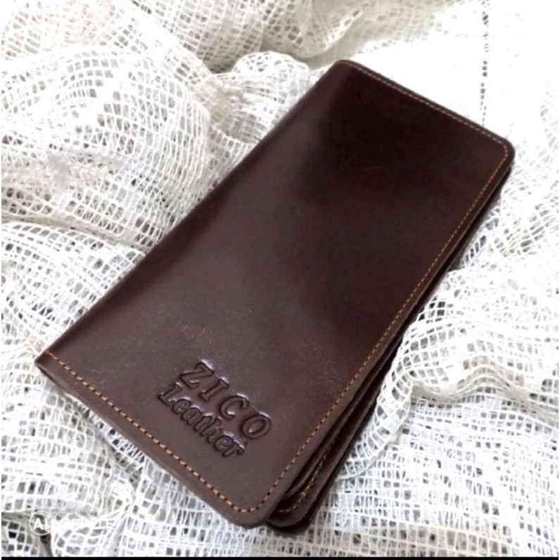 Dompet kulit asli model panjang full up