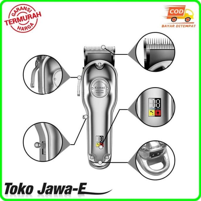 Alat Cukur Kemei KM-1986 Hair Clipper Trimmer Cordless Professional