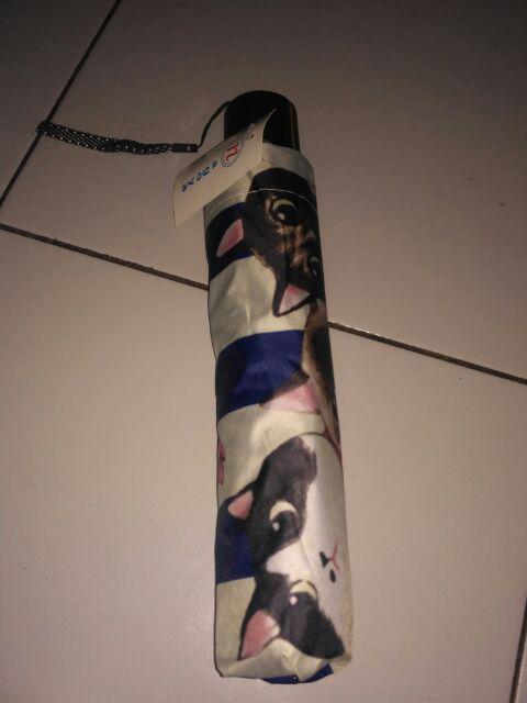 Payung Lipat 3 Mangkok Motif Kucing You Are My Sunshine