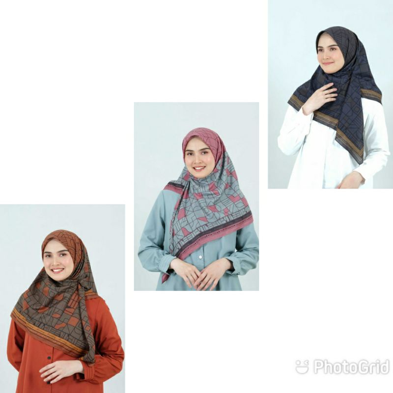 HIJAB DEENAY CLEO TERRACOTTA NAVY DUSTY PINK