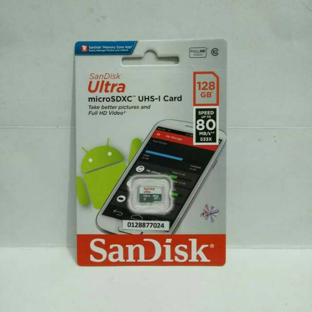 Memory Card Sandisk 128gb Class 10 Original