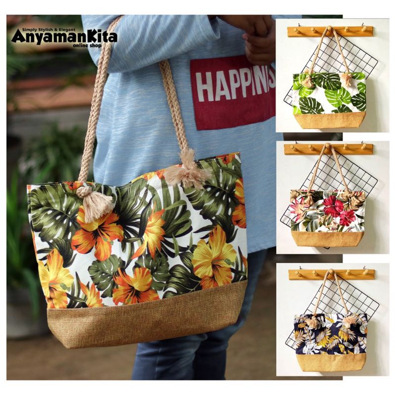 Totebag Kanvas Sumbu Goni / Tas Kanvas Sumbu Goni