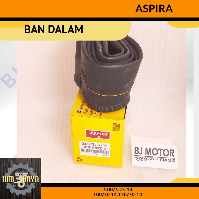 BAN DALAM ORIGINAL ASPIRA  14 BESAR 90/90 100/80 100/70 110/70 120/70-14 300/325-14 MOTOR MATIC RING