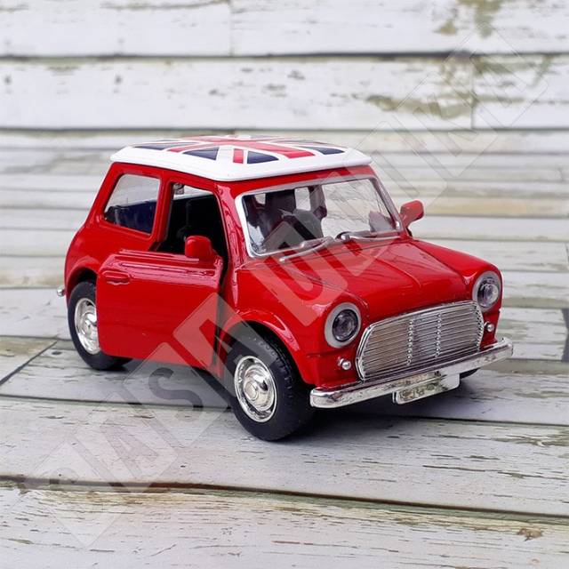 Diecast mobil Mini Cooper Merah - Miniatur - Mainan Anak Edukatif