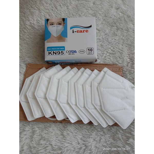 MASKER KN95 I CARE 5 PLY PREMIUM ISI 10 PCS HIGH QUALITY