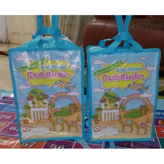 Ular tangga Karpet Raksasa Jumbo/ Snakes and Ladders anak muslim 2x2 m