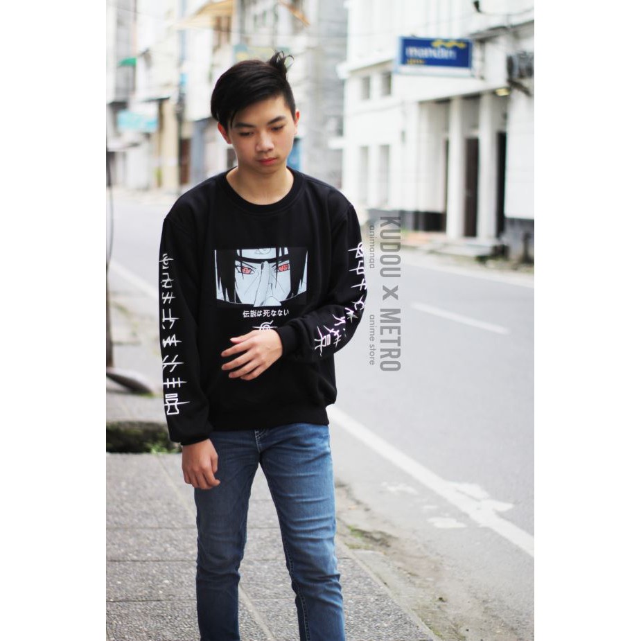 Crewneck Itachi Akatsuki Black