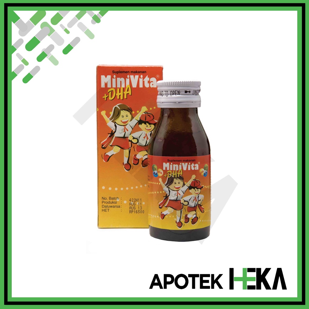 Minivita + DHA Syrup 60 ml - Sirup Multivitamin Anak