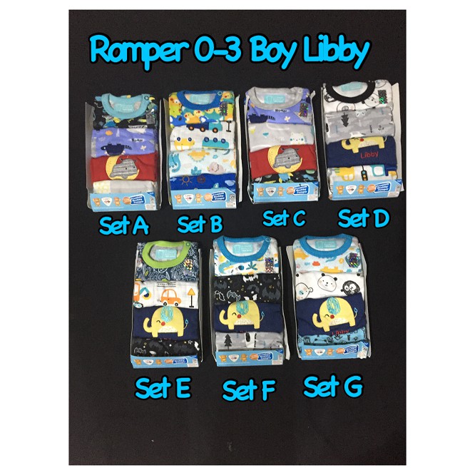 LIBBY ROMPER PREMIUM 4pcs (Boy) CBKS