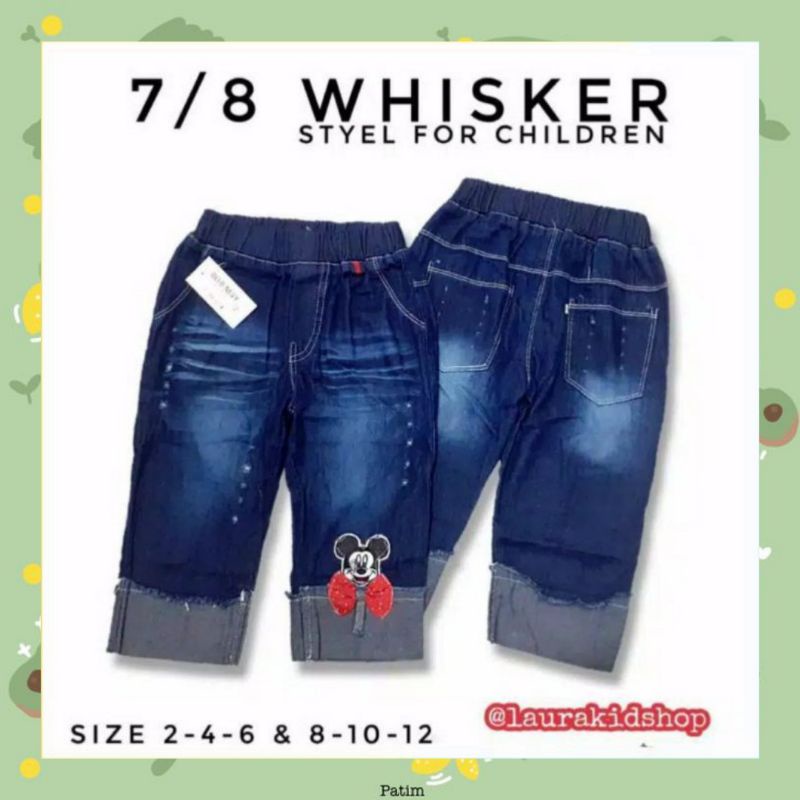 CELANA JEANS ANAK PEREMPUAN MODEL 7/8 1-6 Tahun