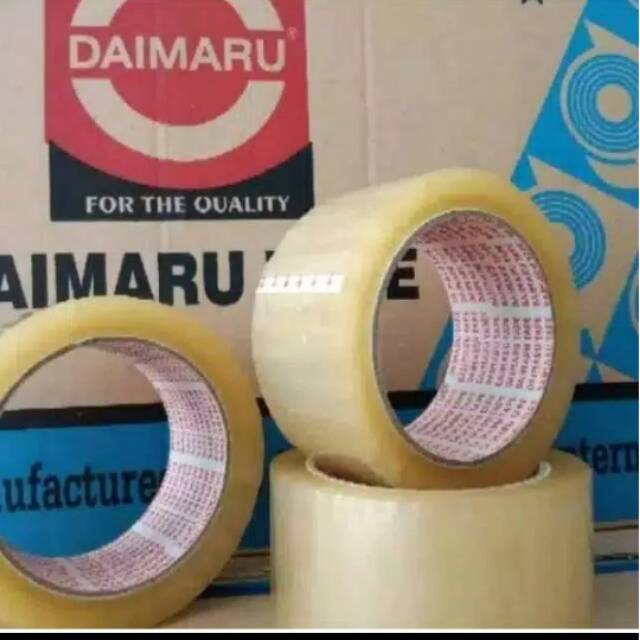 Lakban Daimaru 2 inch 90 yard Bening & Coklat | Shopee Indonesia