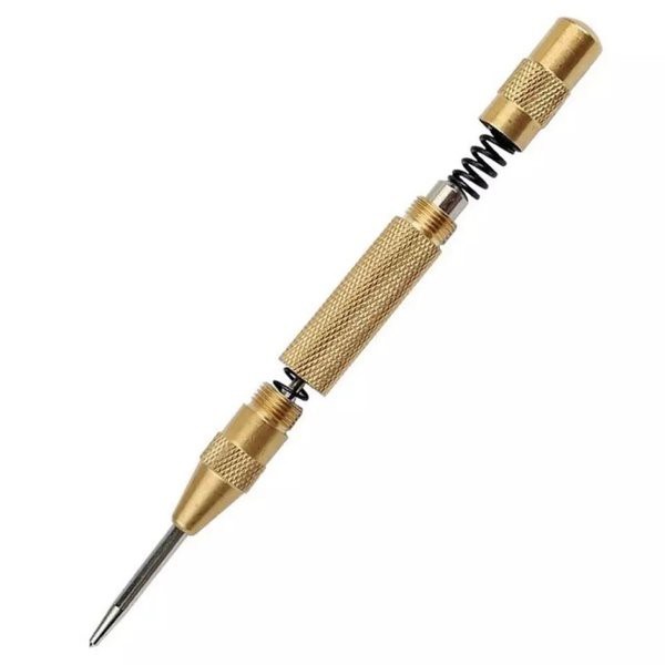 Alat Penanda Titik Bor 130mm Automatic Center Punch Titanium