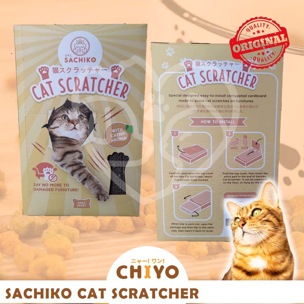 GARUKAN KUCING SACHIKO CAT SCRATCHER [ MAINAN KUCING ]