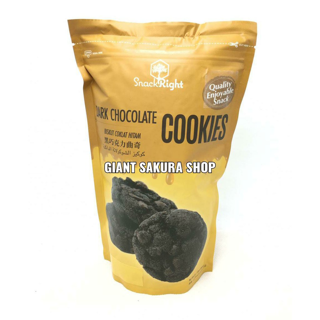 

Snackright Dark Chocolate Cookies / camilan impor / snack jepang / biskuit jepang / biskuit impor
