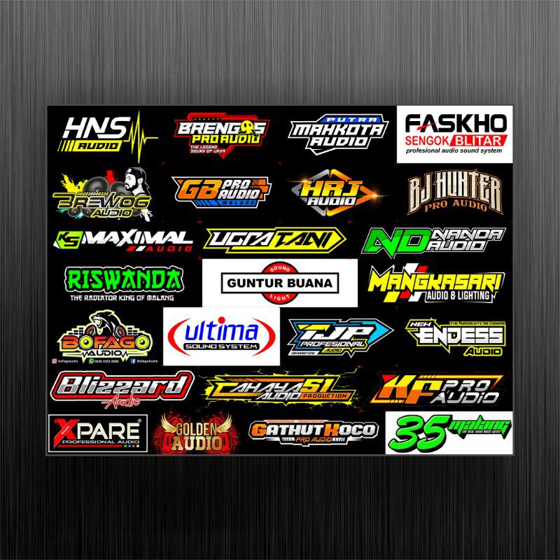 Stiker Sound System Isi 25 Brewog Brengos K5 Maximal Hrj Riswanda Shopee Indonesia