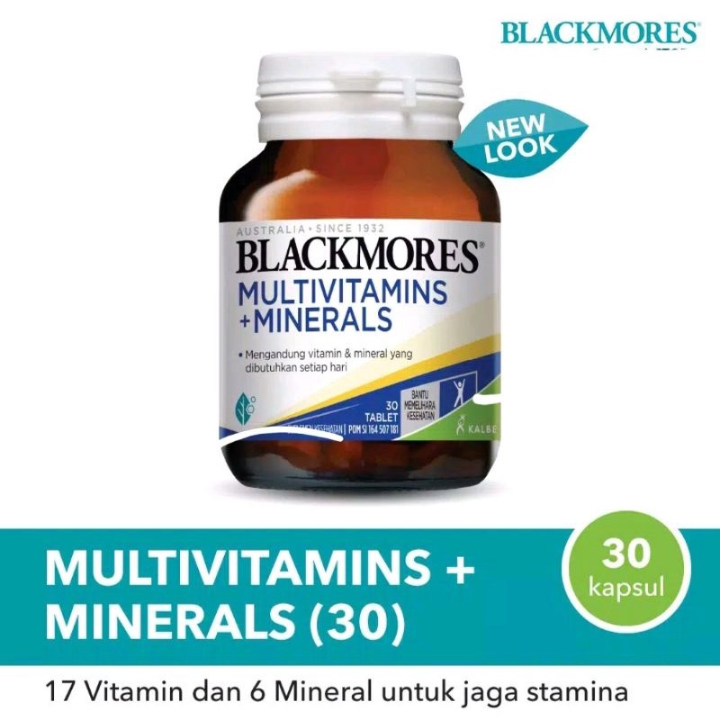 Blackmores Multivitamin + Mineral (30)/ Multivitamin + Mineral (60)