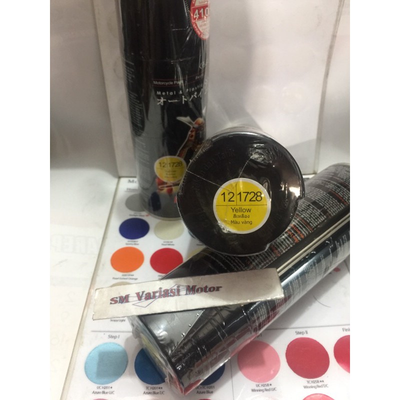 Pilok Samurai Paint Yellow 1728 400ml -Pilox Samurai Kuning Cat Semprot