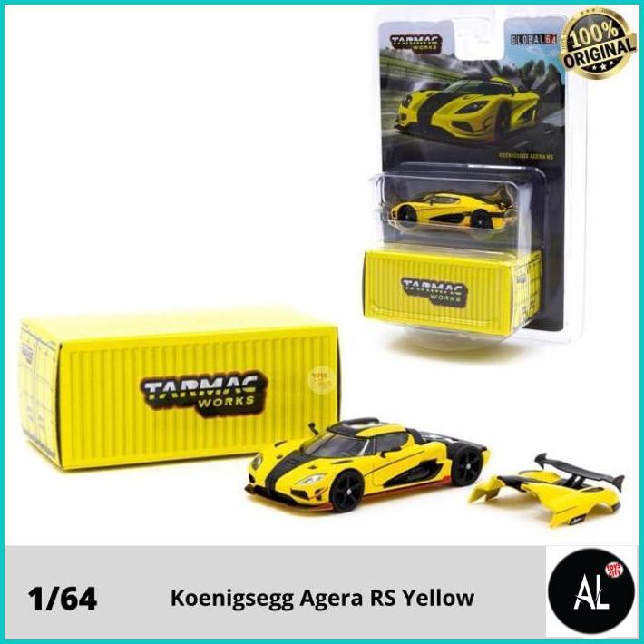 Al Tarmac Works 1/64 Koenigsegg Agera Rs Yellow Tarmac64