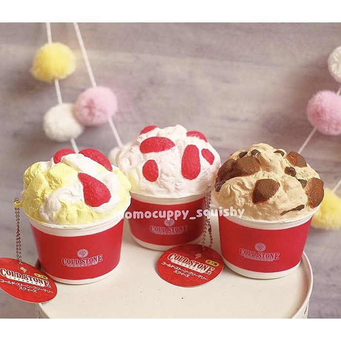 Squishy licensed ice cream cup by cold stone ( es krim original)