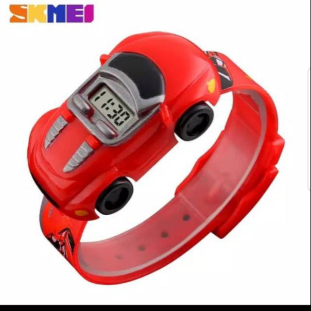 Jam tangan anak model mobil / jam tangan mobil led
