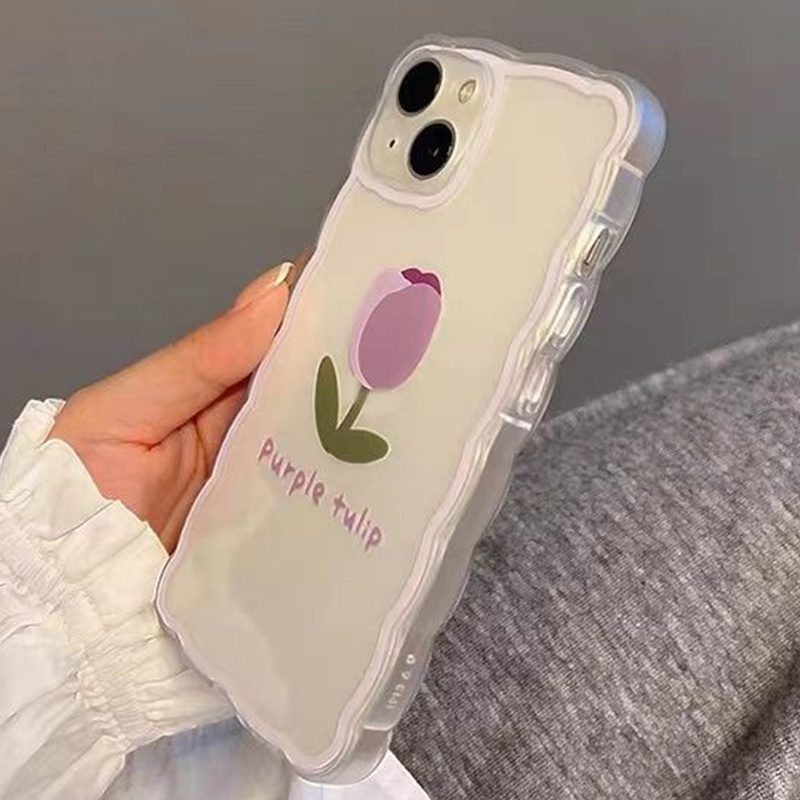 Soft Case Silikon TPU Transparan Motif Bunga Mawar Untuk IPhone 12 13 SE 2020 6 6S 7 8 Plus X XS XR 11 Pro Max