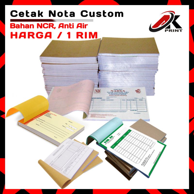 

CETAK NOTA NCR CUSTOM 1 RIM 1PLY 2PLY 3PLY DST