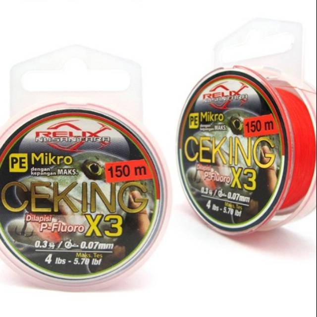 PE. MIKRO RELIX NUSANTARA CEKING X3 (Color ORANGE) 150m