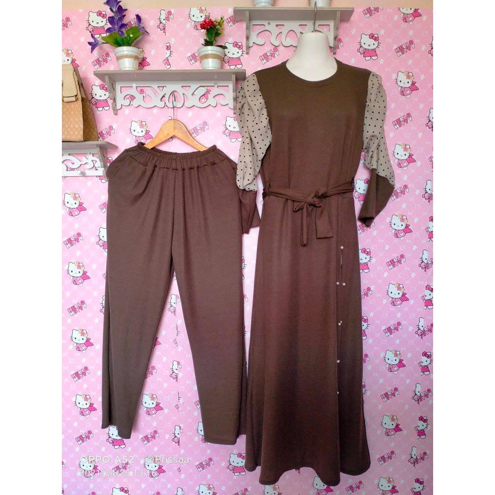 setelan wanita rajut/ kaos knit