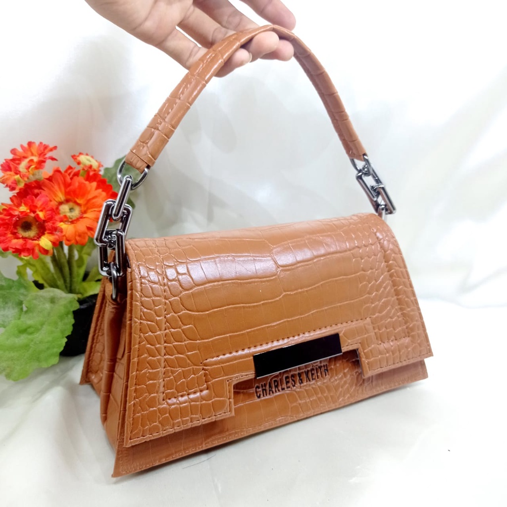 Tas wanita slempang croco terlaris ( COD )