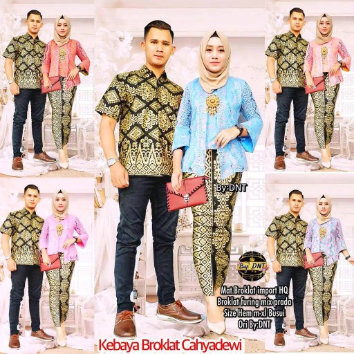 Syafin Batik - Cp Pelino / Couple Muslim / Brokat / Produk Ready Kebaya Modern Atasan Cahyadewi