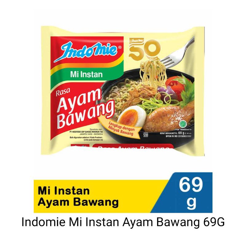 

Indomie mi instan ayam bawang 69gr
