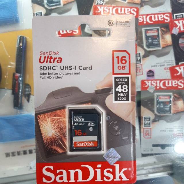 Memory sandisk ultra 16GB Original Garansi resmi 7tahun