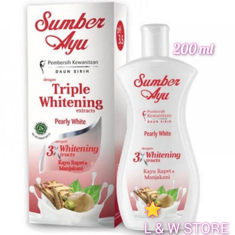 Sumber Ayu Pembersih Kewanitaan Daun Sirih Triple Whitening/Putih 50Ml/90Ml/100Ml