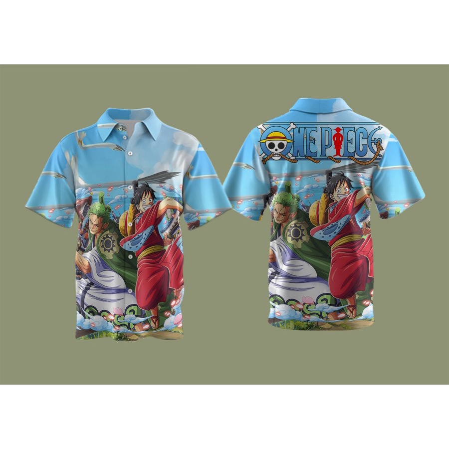 KAOS PRIA KAOS KARTUN KARTUN ONE PIECE KEOS ONE PIECE KEMEJA ONE PIECE PRINTING ART 4