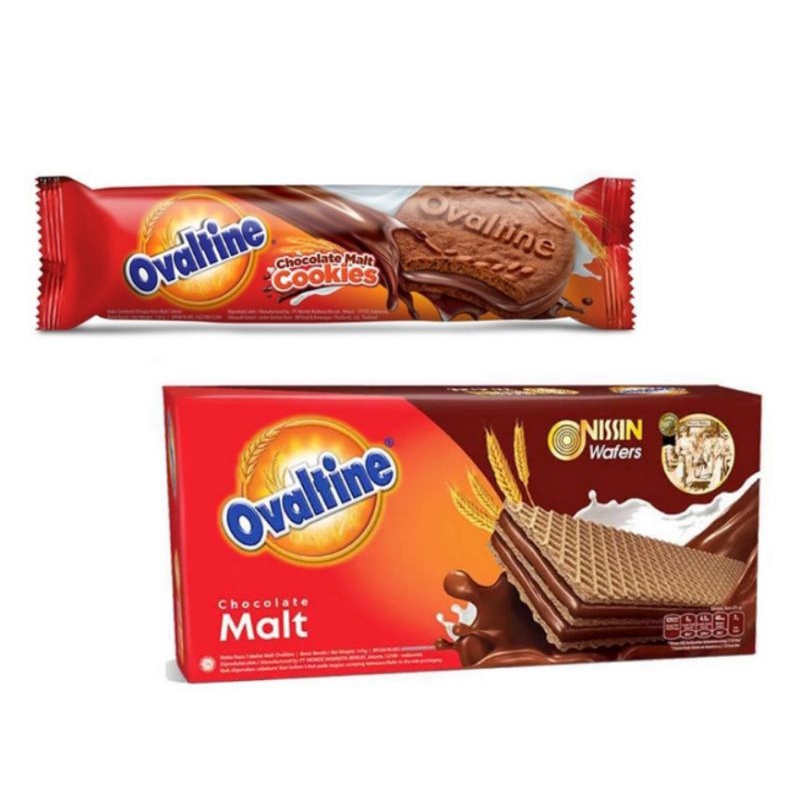 

Ovaltine Cookies Chocolate Malt baru wafer x nissin