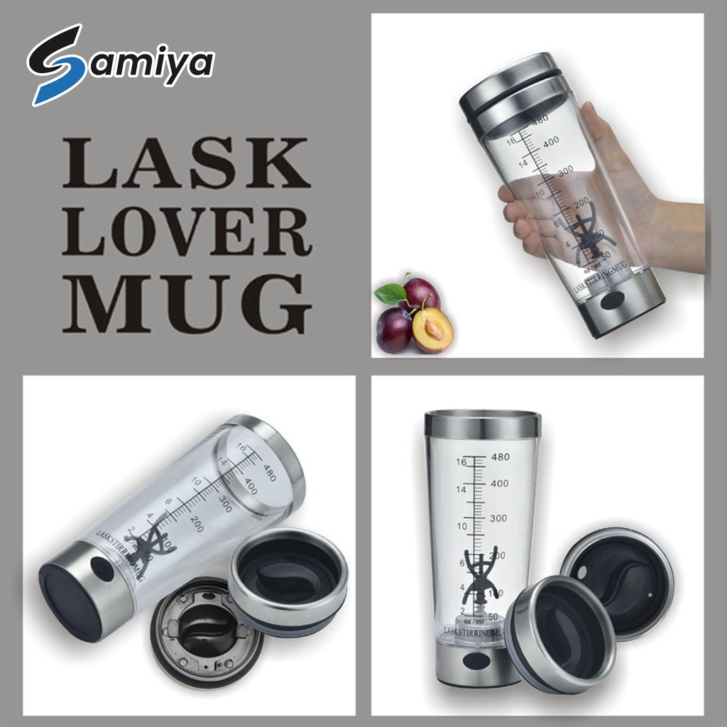 botol minum fitnes portable elektrik / botol fitness blender shaker cup otomatis