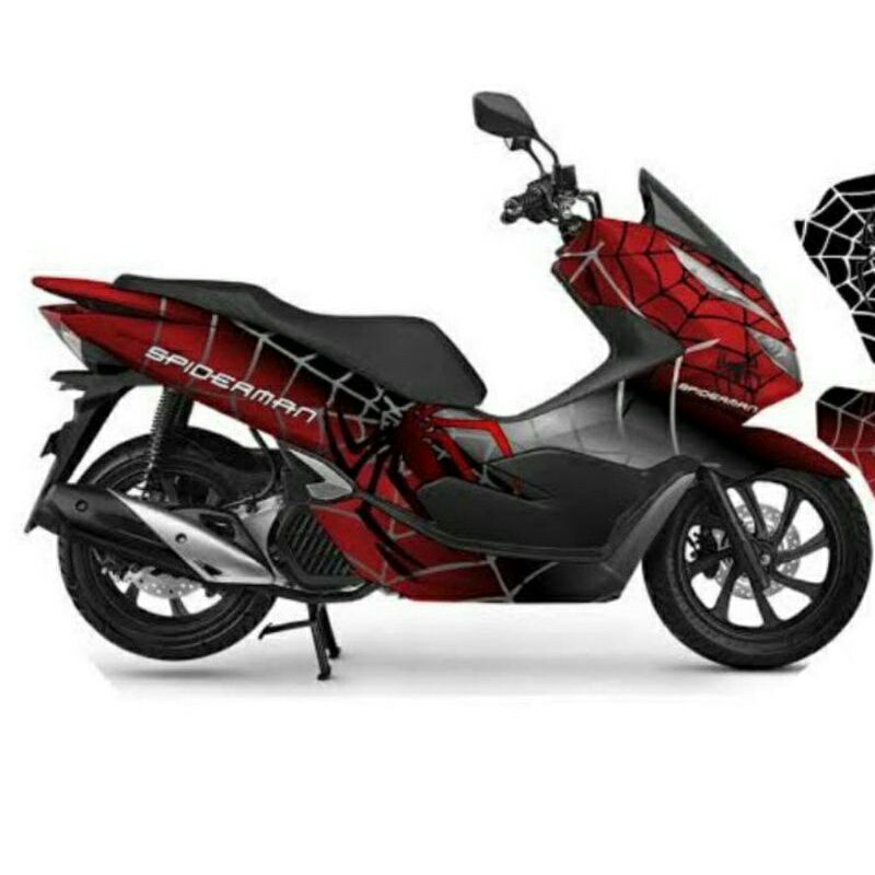 decal variasi stiker spiderman pcx 150/160 fullbody