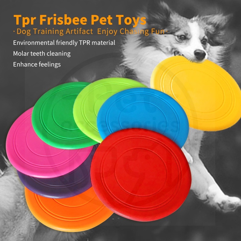 maninan hewan peliharaan anjing frisbee untuk interaktif dan melatih dan tahan lama pelengkapan hewan peliharaan