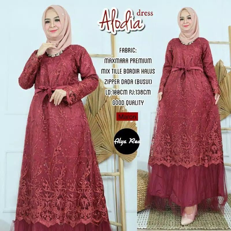 GAMIS BROKAT GAMIS KONDANGAN GAMIS RAMADHAN DRESS TILLE IMPORT GAMIS TILLE