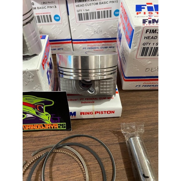 piston seher kit Fim mentahan custom dome 61 62 63mm pin 13 14 15-4