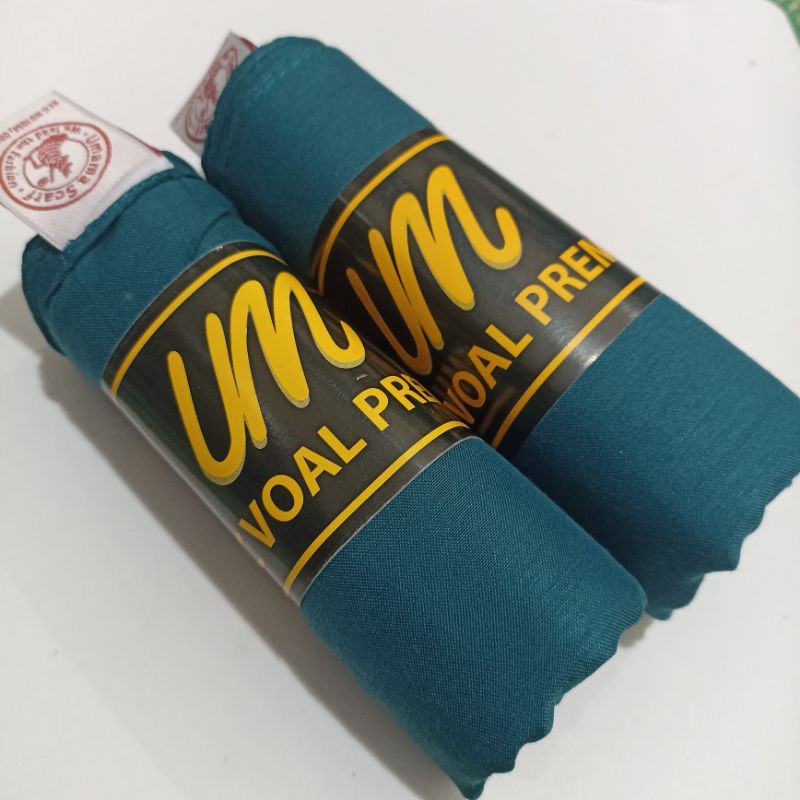 Jilbab UMAMA BASIC VOAL  Original Scarf Jilbab Hijab Kerudung sekolah segiempat seragam kerja polos-Basic Voal Bluetosca